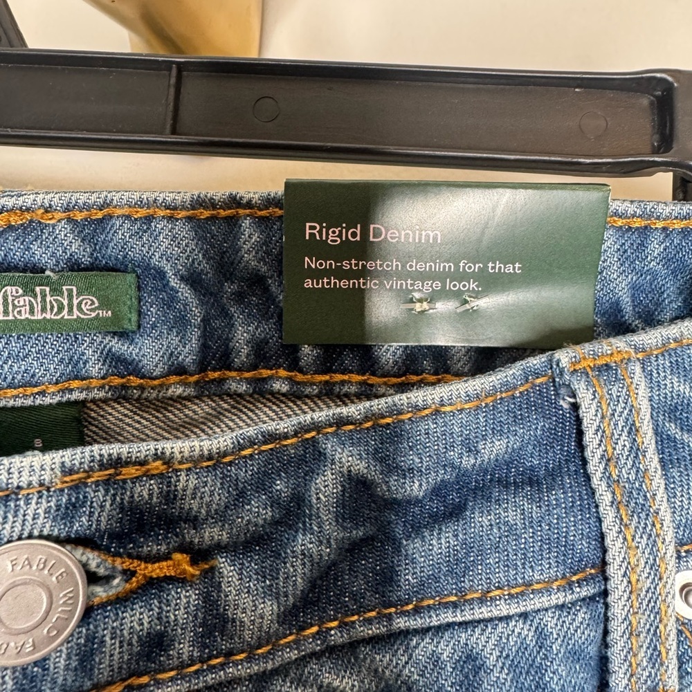 NWT Wild fable jeans mid rise straight rigid - Picture 3 of 4